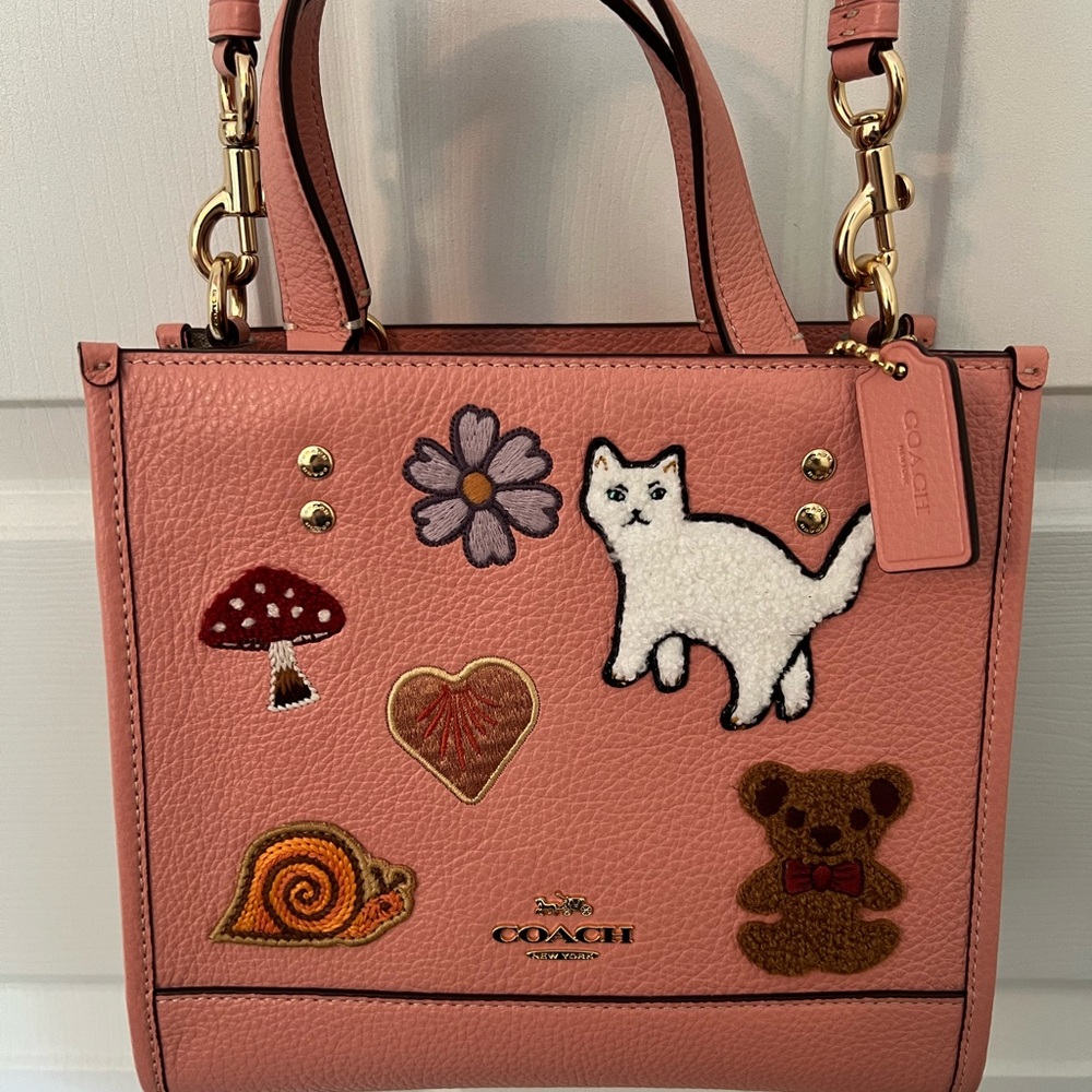 Coach Pink Dempsey Tote Crossbody